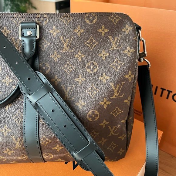 Louis Vuitton Monogram Macassar Keepall 45 Bandouliere - Picture 3 of 16